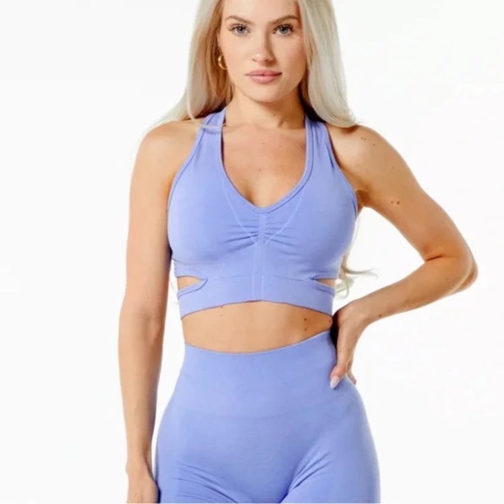 Alphalete Bra and Legging in digital violet
